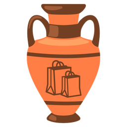 Amphora and Shopping bags