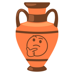 Amphora and Thinking face