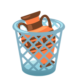 Amphora and Wastebasket