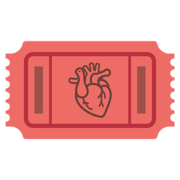 anatomical heart and admission tickets