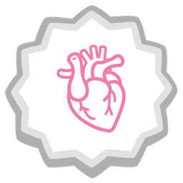 anatomical heart and fish cake with swirl