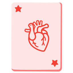 anatomical heart and joker