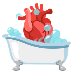 anatomical heart and soap