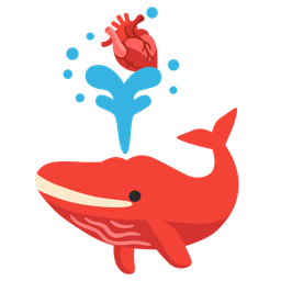 anatomical heart and spouting whale
