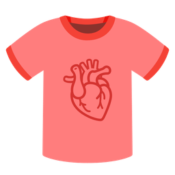 anatomical heart and t-shirt