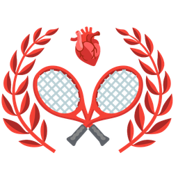 anatomical heart and tennis