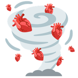 anatomical heart and tornado