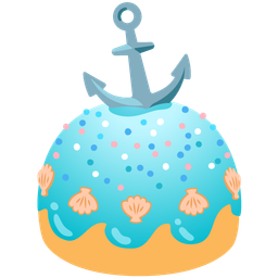 anchor and birthday cake