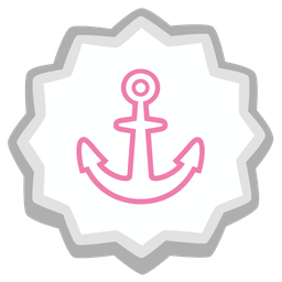 anchor and fish cake with swirl