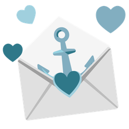anchor and love letter