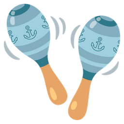 anchor and maracas