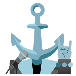 anchor and microphone