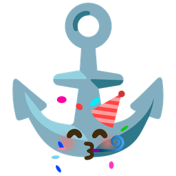 anchor and partying face