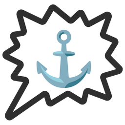 anchor and right anger bubble