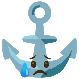 anchor and sad but relieved face