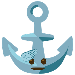 anchor and saluting face