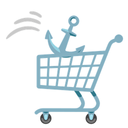 anchor and shopping cart