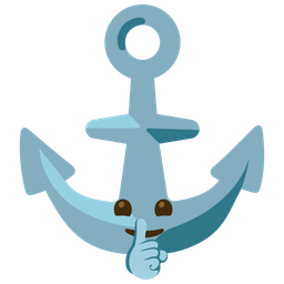 anchor and shushing face