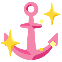 anchor and sparkling heart
