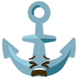 anchor and tired face