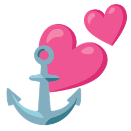 anchor and two hearts