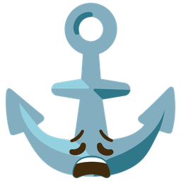 anchor and weary face