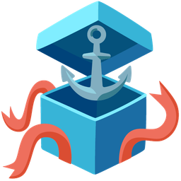 anchor and wrapped gift