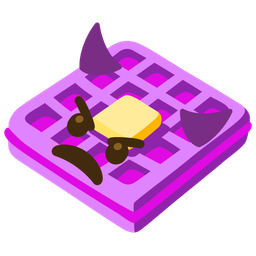 angry face with horns and waffle