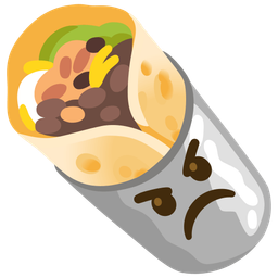 angry face and burrito