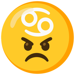 angry face and Cancer