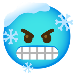 angry face and cold face