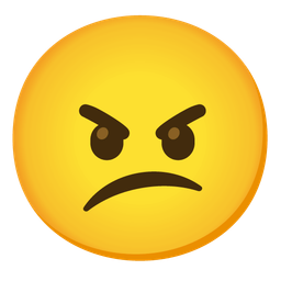 angry face and confused face