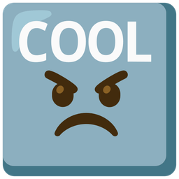 angry face and COOL button