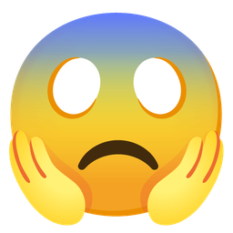 angry face and face screaming in fear