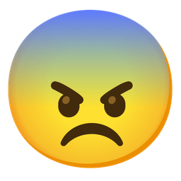 angry face and fearful face