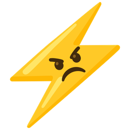 angry face and high voltage