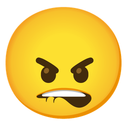 angry face and mouth