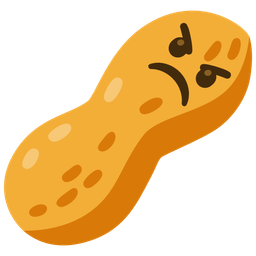 angry face and peanuts