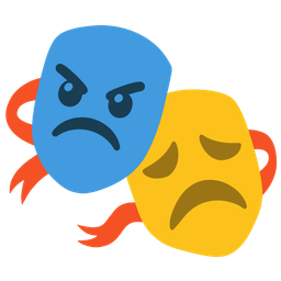 angry face and performing arts