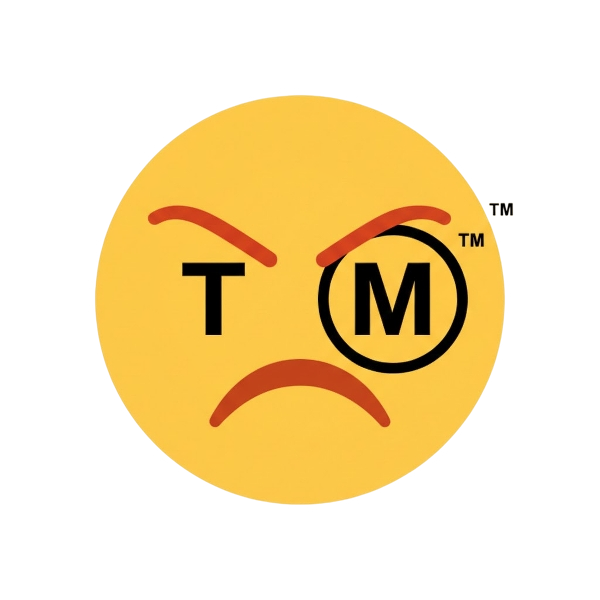 Angry face and Trade mark