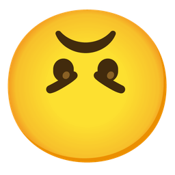 Angry face and Upside-down face