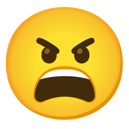 angry face and weary face