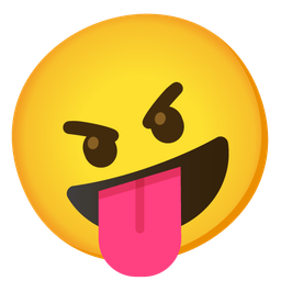 Angry face and Zany face