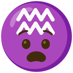 Anguished face and Aquarius