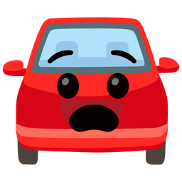 Anguished face and Automobile