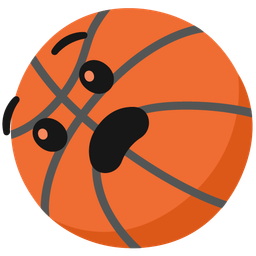 Anguished face and Basketball