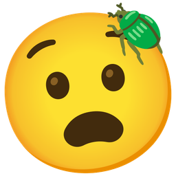Anguished face and Beetle