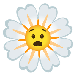 Anguished face and Blossom