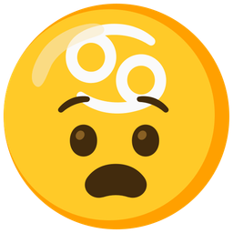 Anguished face and Cancer