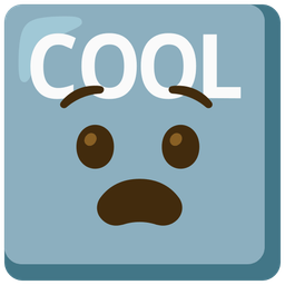 Anguished face and COOL button